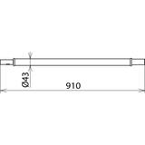 Przedłużenie uchwytu drążka 43 mm, dł. 910 mm