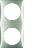 Integro Flow Ramka 2-krotna, stal szl, lak 918262524 HAGER