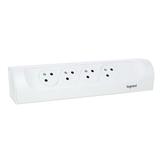 PRZEDŁUŻACZ NAROŻNY 4X2P+Z, BEZ PRZEWODU (WIELOGNIAZDOWY BLOK PRZENOŚNY) - BIAŁY, Legrand