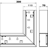 GS-SFS70110RW, Naroże płaskie 70X110 CZ.B.