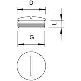 168 M, ZAŚLEPKI GWINTOWANE M50 MS/NIK.
