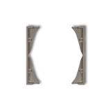 Ramka pośrednia do gniazd podwójnych czekoladowy