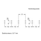 obudowa odciążająca przewody 6-torowa czarna