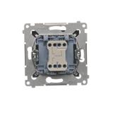 Simon 54 Łącznik roletowy trójpozycyjny 1-0-2 antracyt DZW1K.01/48 KONTAKT