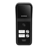 ENIR MULTI, zestaw domofonowy dwurodzinny, 2-żyłowy, zasilacz na szynę DIN, z czytnikiem breloków, b