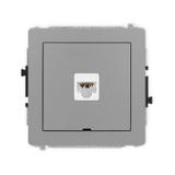 DECO Mechanizm gniazda komputerowego pojedynczego 1xRJ45, kat. 6A, 8-stykowy, bez pola opisowego sza