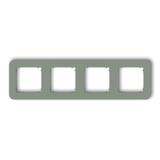 MINI Ramka uniwersalna poczwórna zaokrąglona z tworzywa szałwiowy