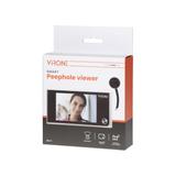 Elektroniczny wizjer do drzwi LCD 3,5" szerokokątny obiektyw bateryjny srebrny DV-1 ORNO