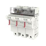 Podstawa bezpiecznikowa 22x58 3P 125A 690V AC mikroprzekaźnik CH223DMSU-F EATON