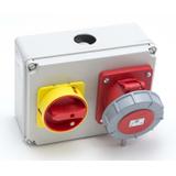 ROZDZIELNICA STACJONARNA Z ROZŁĄCZNIKIEM TYPU „MŁAWA”  Wejście M40 - wyjście 63/5 R.0-1 63A 3P IP67