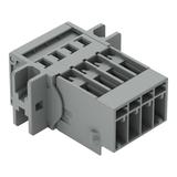 X-COM wtyk 4-biegunowy szary raster 5 mm /50szt./ WAGO
