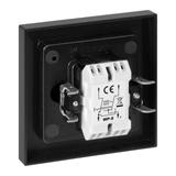 Łącznik krzyżowy podtynkowy Malta, 10A, 250V, WP-8M, czarny mat FMS-103/B ORNO