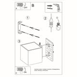 Sollux Kinkiet QUAD 1 antracyt SL.0565
