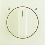 B.Kwadrat Płytka czołowa z pokrętłem do łącznika 3-poz. bez pozycji  0  krem poł