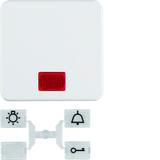 IP44 Klawisz z 5 dołączonymi soczewkami biały Berker 53155399 WWW1336PW HAGER