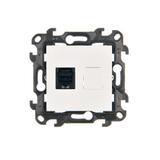 Simon 24 Gniazdo komputerowe pojedyncze RJ45 kat. 6 biały N61.01/11