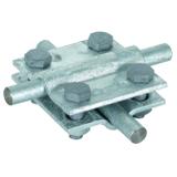 Zacisk krzyżowy bez przekładki, St/tZn