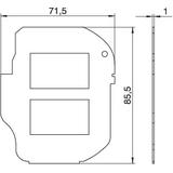 MPR2/2LJU6C, PŁYTKA MONTAŻOWA