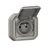 PLEXO Gniazdo hermetyczne z/u IP55 podtynkowe (szybkozłącza) szary 069831L LEGRAND