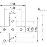 GMS 5 VP X FT, PŁYTA ŁĄCZ. X KSZT. FT