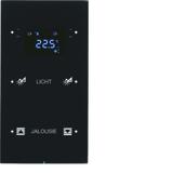 BERKER R.3 Sensor dotykowy podwójny z regulatorem temperatury konfigurowalny szkło czarny 75642155 H