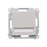 Simon 55 Oprawa oświetleniowa LED 230V (0,93 W) Barwa ciepła biała 3100K Jasnoszary mat