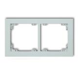 DECO Ramka uniwerstalna podwójna z tworzywa DECO Pastel Matt lodowy błękit