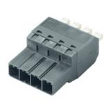 SVFL 7.62HP/04/180G SN BK BX Wtyk PCB (złącze wiązki), 7.62 mm, Liczba biegunów: 4, PUSH IN z aktuatorem /36szt./ 1547550000 WEIDMÜLLER