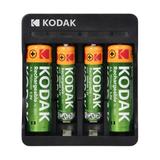 Ładowarka Kodak USB charger, 2xAA i 2xAAA + 2 szt. akumulatorków AA 700mAh i 2 szt. Akumulatorków AA