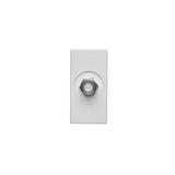 Simon Connect Płytka K45/2 gn. SAT (F) żeńskie 225x45mm + wkład czysta biel K102C/9 KONTAKT
