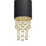 lampa wisząca Almeria E27 czarno/złota MLP6439 Milagro