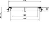tehalit.BK Kanał współpoziomy wanna stalowa BKW 600x(80-120)mm stal BKW600080 HAGER
