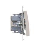 Simon 54 Łącznik dwubiegunowy z podświetleniem LED 10A szybkozłączka biały