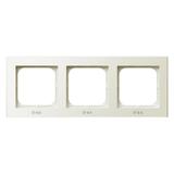SONATA Ramka potrójna do łączników IP-44 - kolor ecru