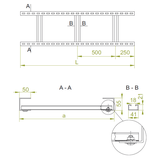 DM1000H55/6 Drabina 3,0 mm