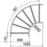 LB 90 1160 R3 FT Łuk 90°