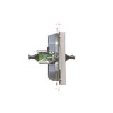 Simon 55 Gniazdo światłowodowe / optyczne podwójne SC/APC Aluminium mat TGS2.01/143 KONTAKT