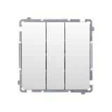 Simon Basic Łącznik potrójny 10A szybkozłączka biały