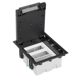 Simon Connect Puszka podłogowa S500 3-modułowa 6x K45 gł. 93mm szary grafit