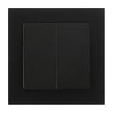 Łącznik podtynkowy świecznikowy Malta, 10A, 250V, WP-2M, czarny mat