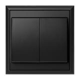 Łącznik podtynkowy świecznikowy Luna, 10A, 250V, WP-2L, czarny