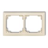 DECO Ramka podwójna z tworzywa DECO Soft beżowa 1DRSO-2 KARLIK