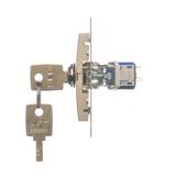Łącznik na kluczyk pojedynczy jednobiegunowy 2 pozycyjny /0-I/ styk 1Z 5A 250V DW1K.01/44 KONTAKT