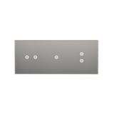 Simon 54 Touch Panel dotykowy S54 Touch 3 moduły 2 pola dotykowe poziome + 1 pole dotykowe + 2 pola dotykowe pionowe srebrna mgła DSTR3213/71 KONTAKT
