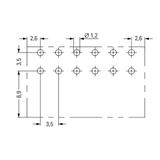 wtyk THT, 2-rzędowy