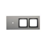 Simon 54 Touch Panel dotykowy S54 Touch 3 moduły 1 pole dotykowe + 2 otwory na osprzęty S54 burzowa chmura DSTR3100/72 KONTAKT