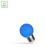 LED KULKA E-27 230V 1W BLUE PCV  SPECTRUM+