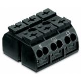 blok zasilający 3-biegunowy czarny nadruk N-PE-L1 /250szt./ WAGO