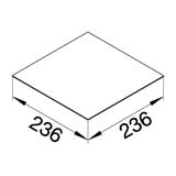 tehalit.VE-EE Wypełnienie kartonowe pokrywy dla cieńszych wykł 1mm VDQ12 VDDEQ12P1 HAGER