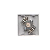 SIMON CONNECT TSC-K120A-8 Płytka K45 gn. TV męskie 45x45mm + wkład; aluminium